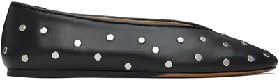 Le Monde Beryl Regency Studded Leather Ballet Flats In Multi