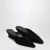 Le Monde Beryl Le Monde Béryl Black Wedge Mule In Suede