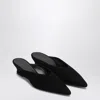 Le Monde Beryl Le Monde Béryl Black Wedge Mule In Suede