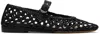 Le Monde Beryl Black Woven Mary Jane Ballerina Flats In Bla Black
