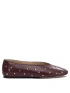 Le Monde Beryl Regency Leather Grommet Ballerina Flats