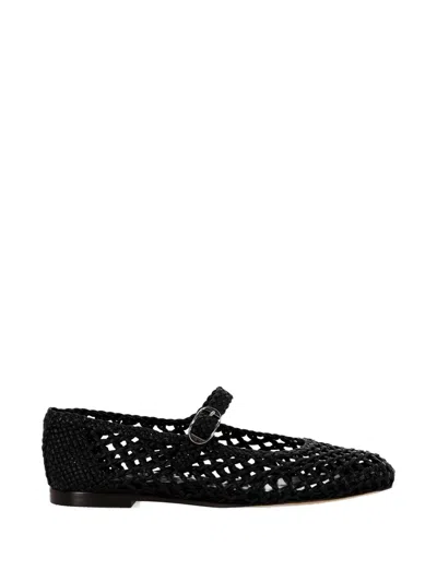 Le Monde Beryl Braided Buckle Flat Shoes In Black