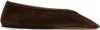 Le Monde Beryl Brown Luna Ballerina Flats In Chocolate