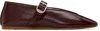 Le Monde Beryl Burgundy Stella Slipper Ballerina Flats In Red
