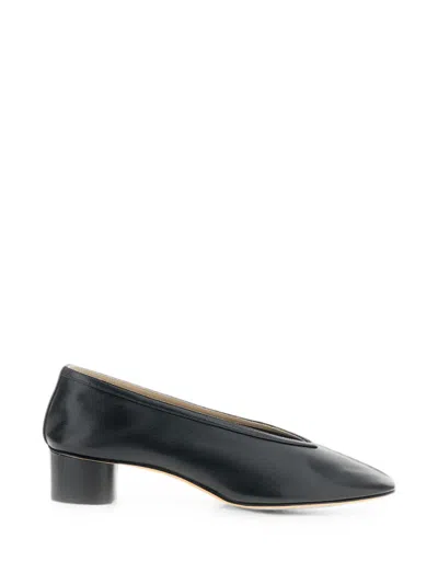 Le Monde Beryl Calf Leather Block-heel Pumps In Multi