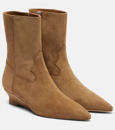 Le Monde Beryl Le Monde Béryl Camille 40 Suede Ankle Boots In Brown