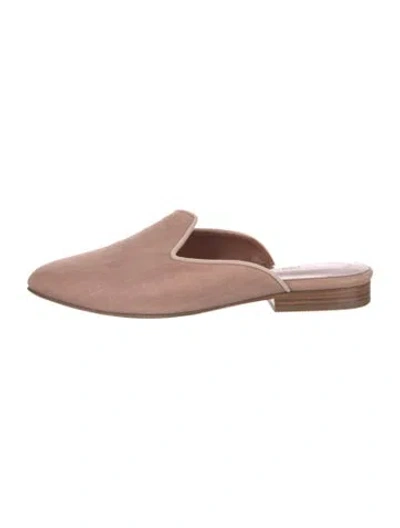 Pre-owned Le Monde Beryl Canvas Mules In Pink