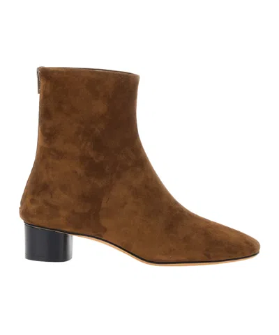 Le Monde Beryl Carole Block Heel Ankle Boots In Multi