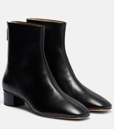Le Monde Beryl Le Monde Béryl Carole Leather Ankle Boots In Black