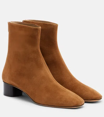 Le Monde Beryl Carole Suede Ankle Boots In Purple