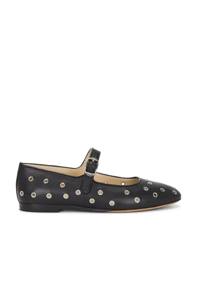 LE MONDE BERYL CLASSIC EYELET STUDDED LEATHER MARY JANE