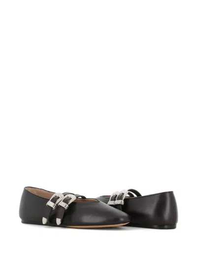 LE MONDE BERYL CLAUDIA BUCKLE-STRAP BALLET FLATS