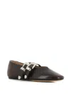 Le Monde Beryl Claudia Buckle-strap Ballet Flats In Brown