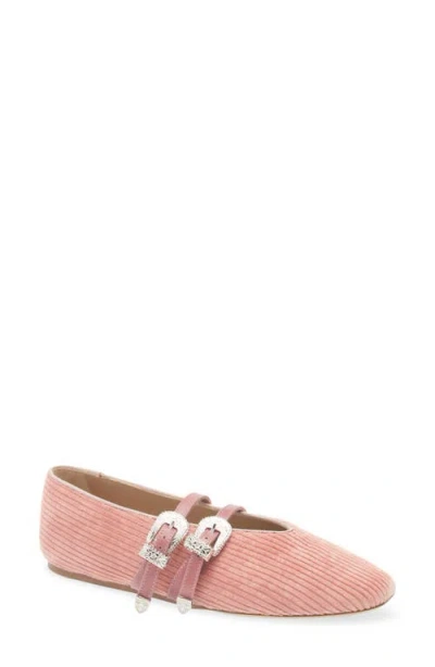 Le Monde Beryl Claudia Corduroy Mary Jane Flat In Animal Print