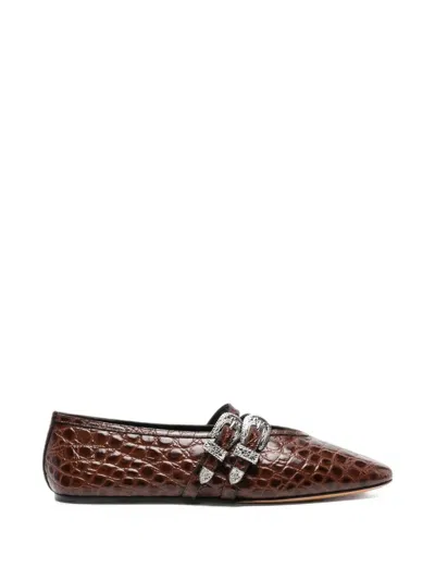 Le Monde Beryl Claudia Eather Ballet Flats In Brown