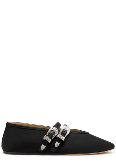 LE MONDE BERYL LE MONDE BERYL CLAUDIA SATIN BALLET FLATS