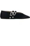 Le Monde Beryl Claudia Slipper West Ballerinas In Black