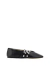 Le Monde Beryl Claudia Croc-embossed Leather Ballet Flats