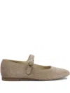 Le Monde Beryl Corduroy Buckle Ballet Flats In Brown