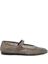 Le Monde Beryl Crystal-embellished Ballet Flats In Brown