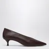 Le Monde Beryl Patent Leather Babouche Pumps 35 In Burgundy