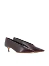 Le Monde Beryl Babouche Heeled Pumps In Brown