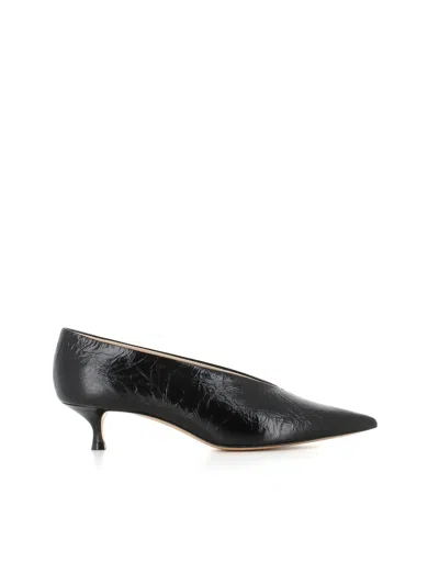 Le Monde Beryl Décollette Babouche Kitten Heel In Black