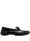 Le Monde Beryl Driver Embossed Moccasins In Black