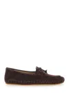 Le Monde Beryl Bow-tie Detail Stitched Loafers In Brown