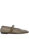 Le Monde Beryl Embellished Mary Jane Ballet Flats In Gray