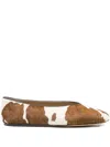 Le Monde Beryl Flat Pumps In Brown