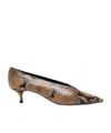Le Monde Beryl Kitten Heel Mules In Multi