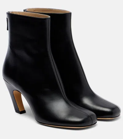 Le Monde Beryl Leather Ankle Boots In Black