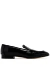 Le Monde Beryl Leather Loafers In ブラック