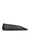 Le Monde Beryl Luna Leather Ballet Flats In Black