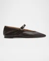 Le Monde Beryl Leather Mary Jane Ballerina Flats
