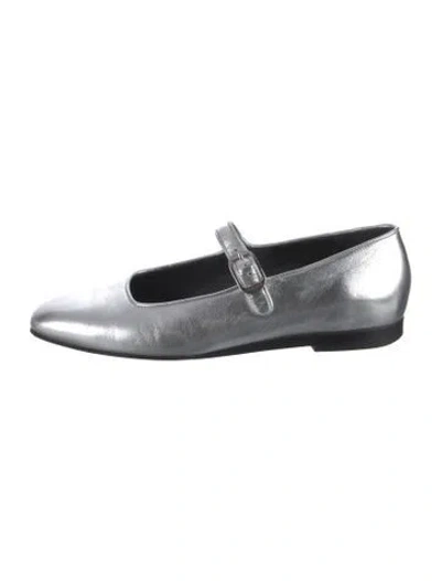 Pre-owned Le Monde Beryl Leather Mary Jane Flats