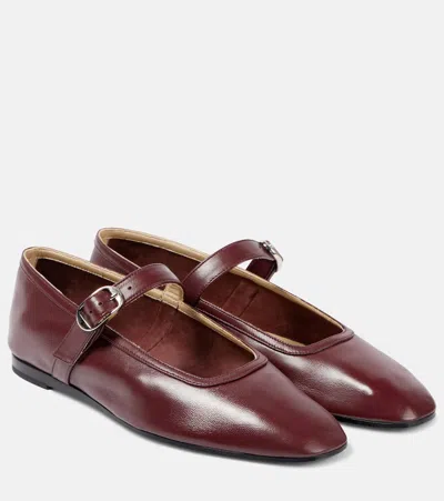 LE MONDE BERYL LE MONDE BÉRYL LEATHER MARY JANE FLATS