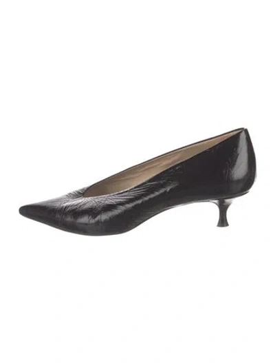 Pre-owned Le Monde Beryl Leather Pumps In Black