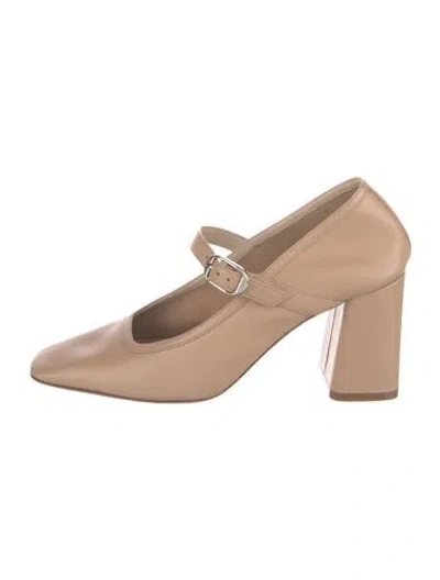 Pre-owned Le Monde Beryl Leather Pumps In Neutral