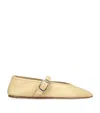 Le Monde Beryl Stella Buckle Detail Ballerina Shoes In Beige