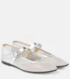 Le Monde Beryl Le Monde Beril Fabric Ballerina Flat In Silber
