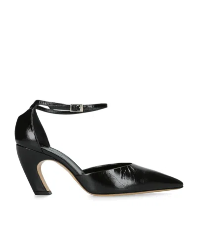 Le Monde Beryl Leather Victoria Pumps 80 In Black