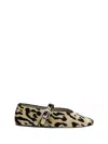 Le Monde Beryl 'stella' Multicolor Ballerinas With All-over Leopard Print In Leopard