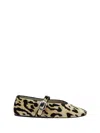 Le Monde Beryl Leopard Stella Ballerinas In Leopard