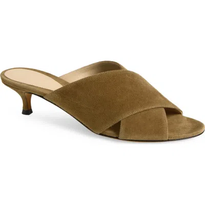 Le Monde Beryl Le Monde Béryl Luca Kitten Heel Slide Sandal In Brown