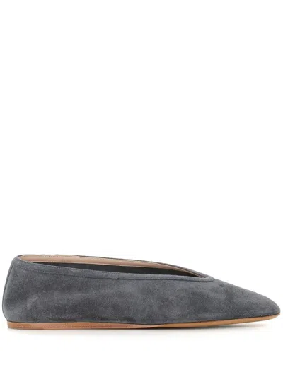 Le Monde Beryl Suede Luna Slippers Iron It37.5 In Gray