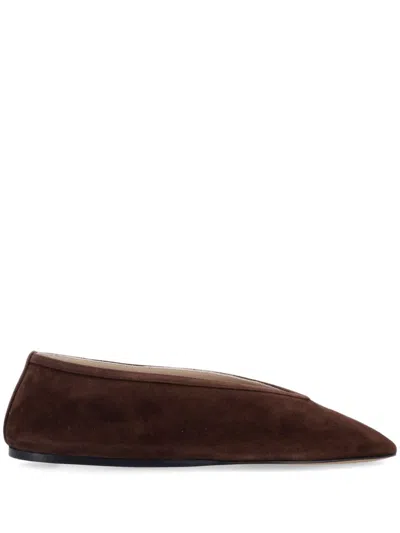 Le Monde Beryl Womens Dark Brown Luna Pointed-toe Suede Pumps