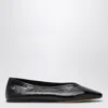 LE MONDE BERYL LUNA BLACK LEATHER SLIPPER