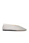 Le Monde Beryl Luna Mesh Ballerina Flats In Silver